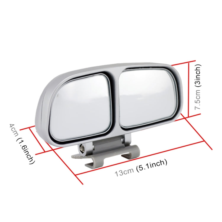 Right Side Rear View Blind Spot Mirror Universal adjustable Wide Angle Auxiliary Mirror(Black) - Convex Mirror & Accessories by buy2fix | Online Shopping UK | buy2fix