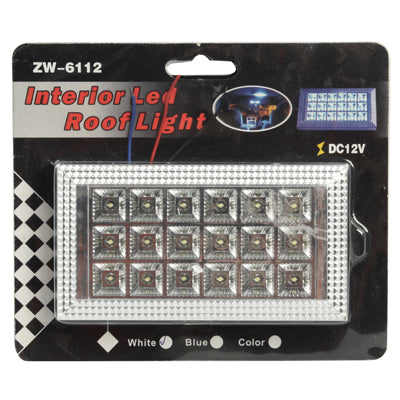 White Interior 18 LED Roof Light for Vehicle (DC 12V) - Dome Lights by buy2fix | Online Shopping UK | buy2fix
