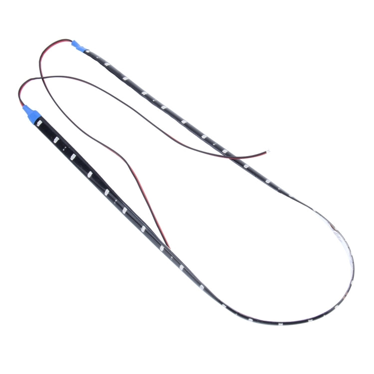 10 PCS 60cm 30 LED Waterproof Flexible Car Strip Light, DC 12V(Ice Blue Light) - In Car by buy2fix | Online Shopping UK | buy2fix