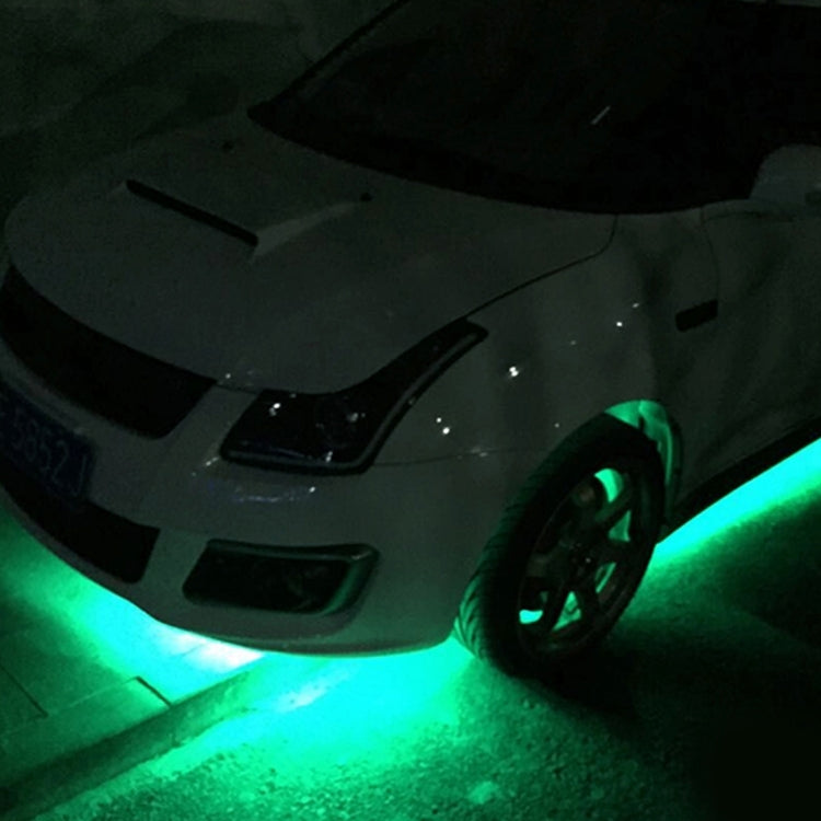 5PCS 90cm 45 LED Waterproof Flexible Car Strip Light, DC 12V(Green Light) - In Car by buy2fix | Online Shopping UK | buy2fix