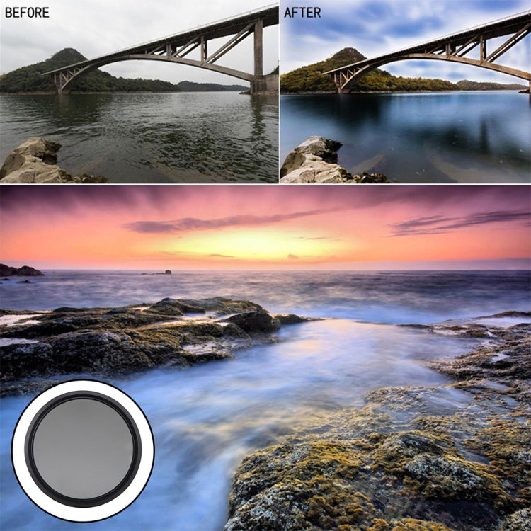 72mm ND Fader Neutral Density Adjustable Variable Filter ND 2 to ND 400 Filter(Black) - Variable ND Filter by buy2fix | Online Shopping UK | buy2fix