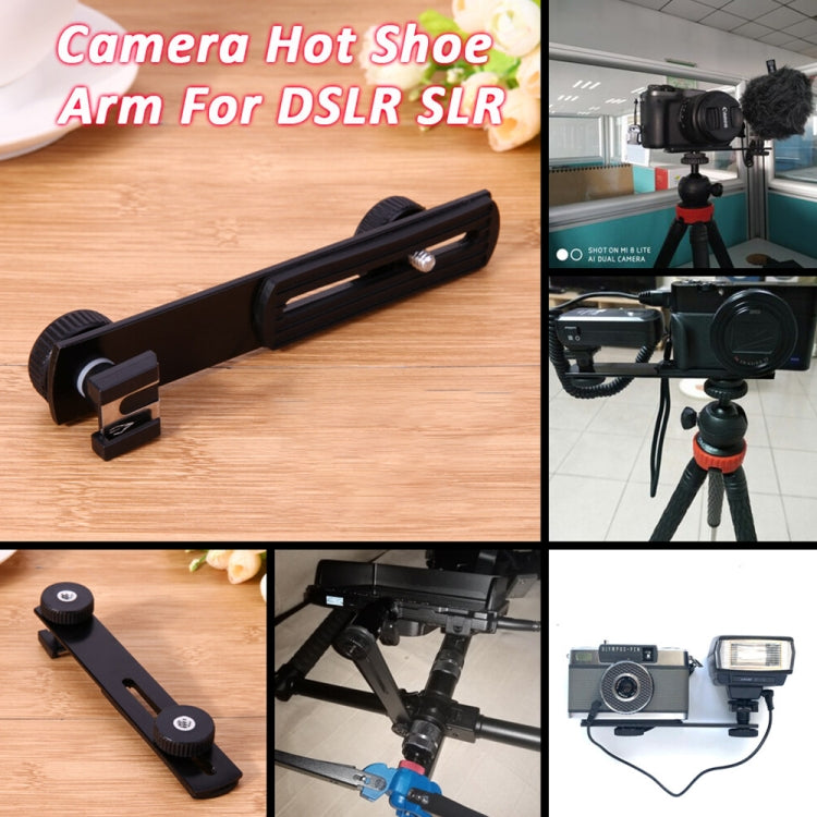 Metal Flash Bracket for DSLR Camera(Black) - Camera Accessories by buy2fix | Online Shopping UK | buy2fix