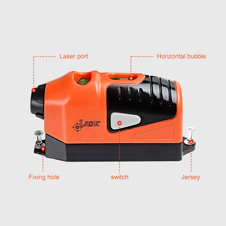 Laser Straight level meter(Orange) - Laser Rangefinder by buy2fix | Online Shopping UK | buy2fix