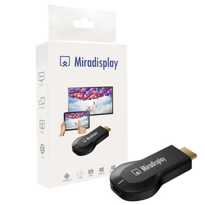 Miradisplay WiFi HDMI Display Dongle / Miracast Airplay DLNA Display Receiver Dongle(Black) - Consumer Electronics by buy2fix | Online Shopping UK | buy2fix