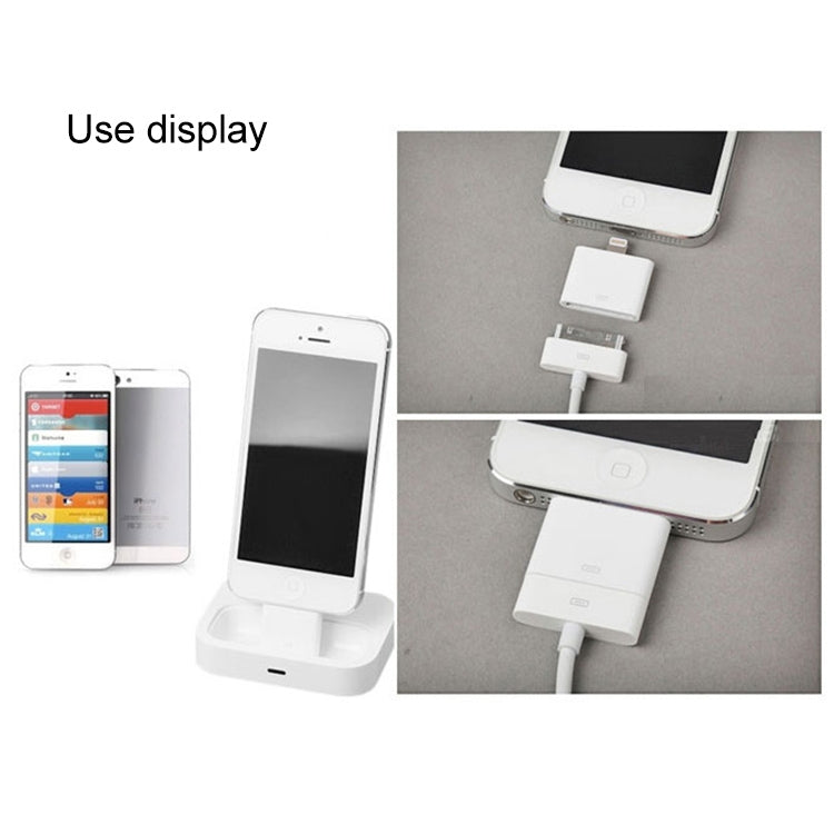 Colorful Series 8 Pin Male to 30 Pin Female Adapter(White) - Apple Accessories by buy2fix | Online Shopping UK | buy2fix