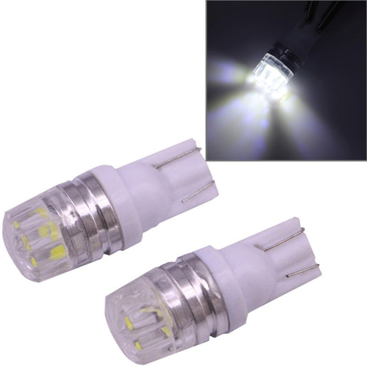 2 PCS T10 1.5W 60LM 1 LED White COB LED Brake Light for Vehicles, DC12V(White) - Instrument Lights by buy2fix | Online Shopping UK | buy2fix