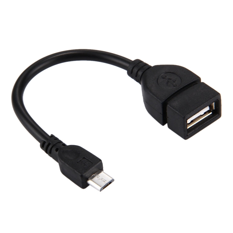 10cm USB A Female to Micro USB 5 Pin Male Adapter with OTG - OTG Adapter by buy2fix | Online Shopping UK | buy2fix