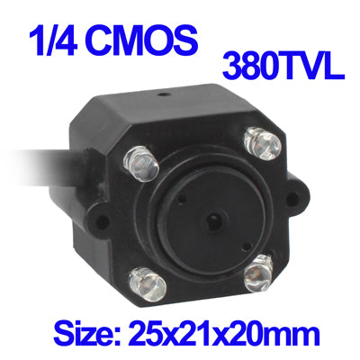 1/4 CMOS 4 LED Color 380TVL Mini Camera, Mini Pin Hole Lens Camera - Security by buy2fix | Online Shopping UK | buy2fix