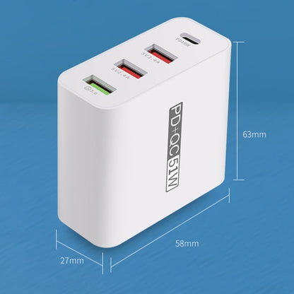 WLX-A6 4 Ports Quick Charging USB Travel Charger Power Adapter, US Plug - Apple Accessories by buy2fix | Online Shopping UK | buy2fix