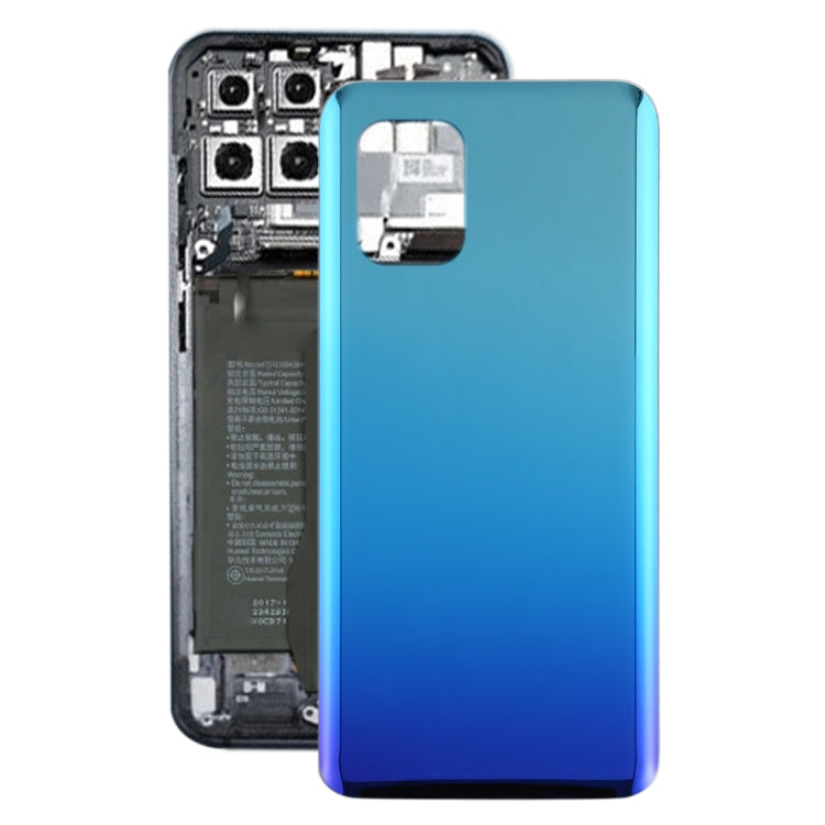 Glass Material Battery Back Cover for Xiaomi Mi 10 Lite 5G/Mi 10 Youth 5G(Blue) - Back Cover by buy2fix | Online Shopping UK | buy2fix