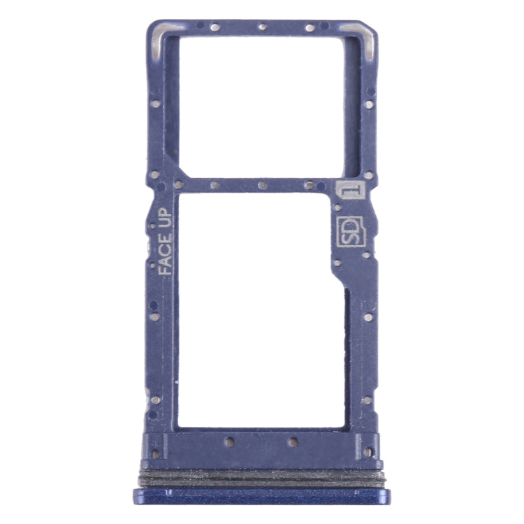 For Motorola Moto G Stylus 2022 SIM Card Tray + Micro SD Card Tray (Blue) - Card Socket by buy2fix | Online Shopping UK | buy2fix