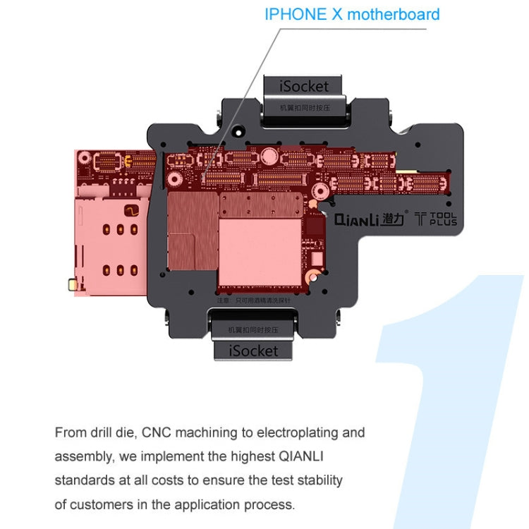 Qianli iSocket 3 In 1 Motherboard Layered Test Frame Upper Lower Layers Logic Board Function Fast Test Holder For iPhone X / XS / XS Max - Repair Fixture by QIANLI | Online Shopping UK | buy2fix