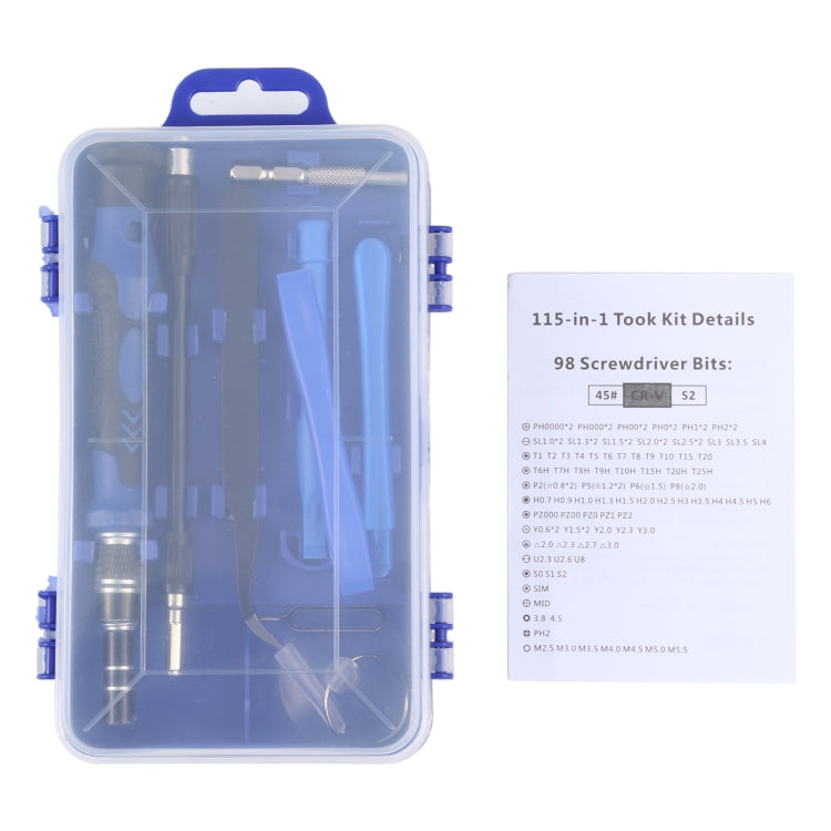 115 in 1 Screwdriver Repair Tools Kit - Repair & Spare Parts by buy2fix | Online Shopping UK | buy2fix