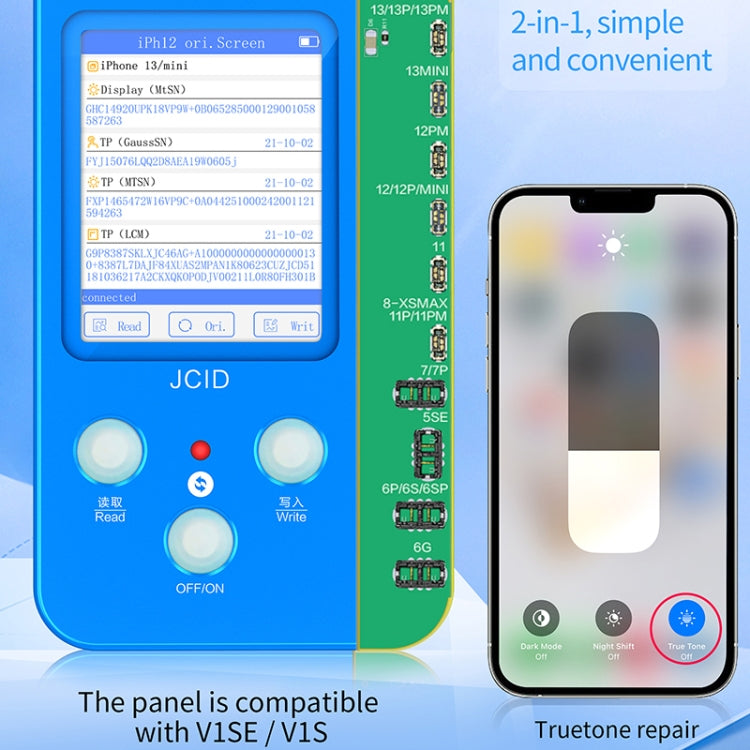 JC V1SE Testing Repair Battery Board For iPhone 6-13 Pro Max - Test Tools by JC | Online Shopping UK | buy2fix