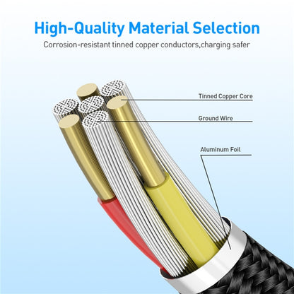 USB to Micro USB Magnetic Metal Connector Nylon Two-color Braided Magnetic Data Cable, Cable Length: 1m(Silver) - Mobile Accessories by buy2fix | Online Shopping UK | buy2fix