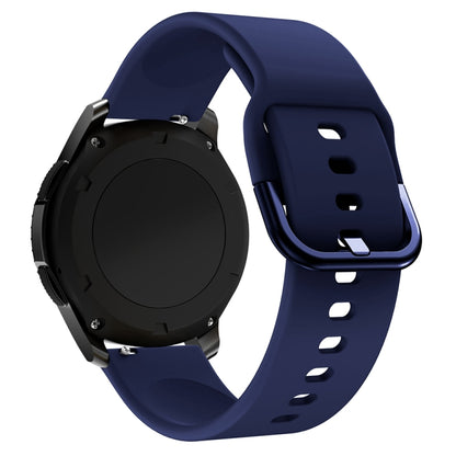 22mm For Huawei Watch GT2e/GT/GT2 46MM Color Buckle Silicone Watch Band (Midnight Blue) - Smart Wear by buy2fix | Online Shopping UK | buy2fix