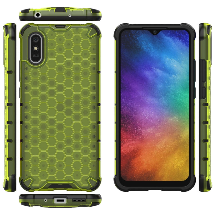 For Xiaomi Redmi 9A Shockproof Honeycomb PC + TPU Case(Green) - Xiaomi Accessories by buy2fix | Online Shopping UK | buy2fix