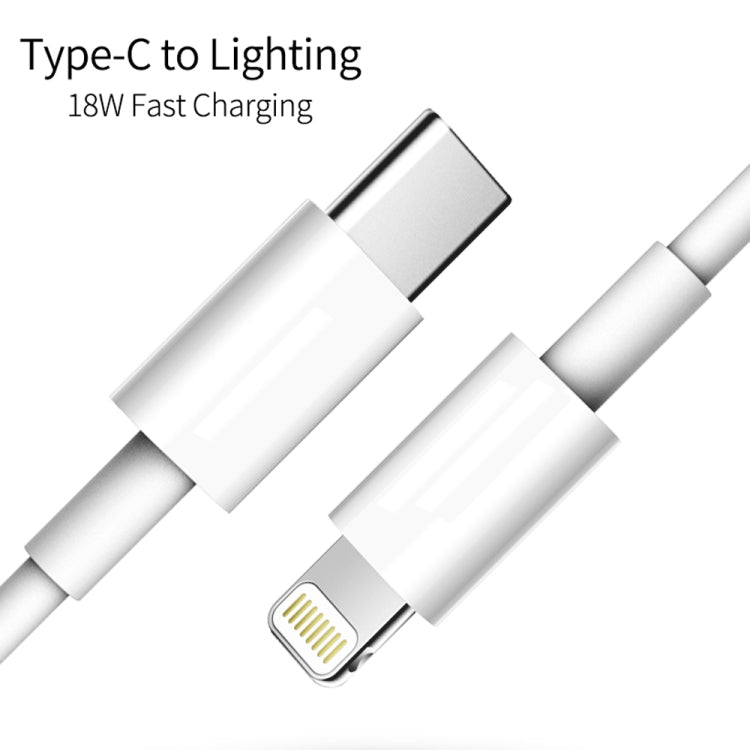 SDC-18W 18W PD 3.0 Type-C / USB-C + QC 3.0 USB Dual Fast Charging Universal Travel Charger with Type-C / USB-C to 8 Pin Fast Charging Data Cable, US Plug - USB Charger by buy2fix | Online Shopping UK | buy2fix