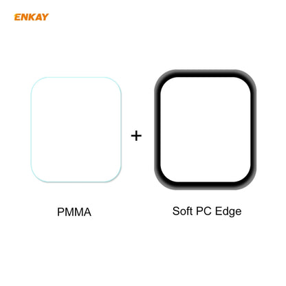 For Apple Watch 6/5/4/SE 44mm 10 PCS ENKAY Hat-Prince 3D Full Screen Soft PC Edge + PMMA HD Screen Protector Film - Watch Cases by ENKAY | Online Shopping UK | buy2fix