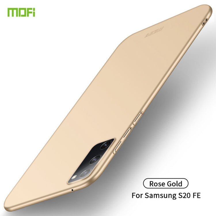 For Samsung Galaxy S20 FE MOFI Frosted PC Ultra-thin Hard Case(Gold) - Galaxy S20 FE Cases by NILLKIN | Online Shopping UK | buy2fix