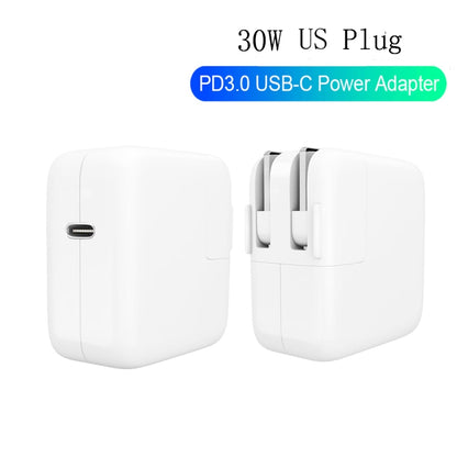 2 in 1 PD3.0 30W USB-C / Type-C Travel Charger with Detachable Foot + PD3.0 3A USB-C / Type-C to 8 Pin Fast Charge Data Cable Set, Cable Length: 1m, US Plug - Mobile Accessories by buy2fix | Online Shopping UK | buy2fix