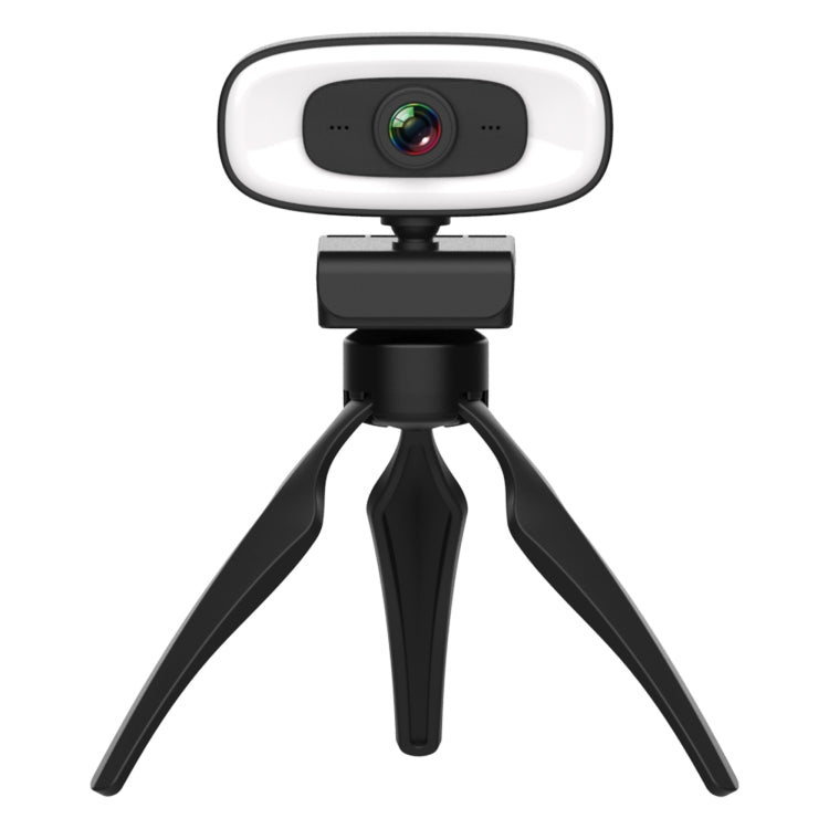 C10 2K HD Without Distortion 360 Degrees Rotate Three-speed Fill Light USB Free Drive Webcams, Built-in Clear Sound Microphone - HD Camera by buy2fix | Online Shopping UK | buy2fix