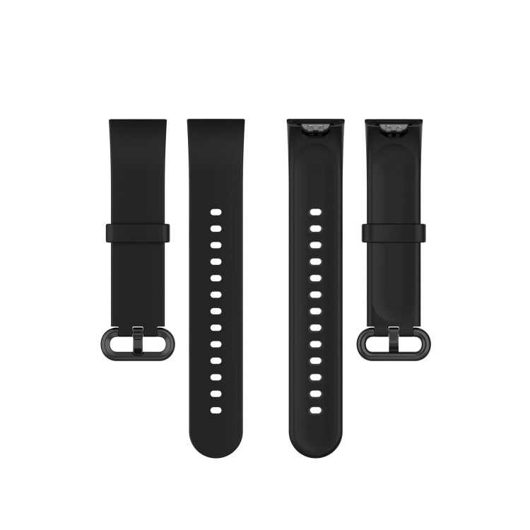 For Xiaomi Watch Mi Watch Lite / Redmi Watch Silicone Sports Watch Band(black) - Smart Wear by buy2fix | Online Shopping UK | buy2fix