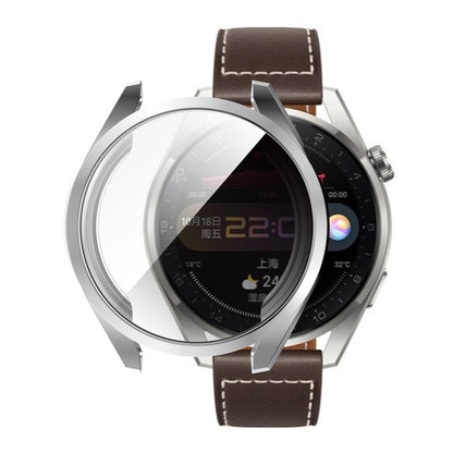 For Huawei Watch 3 Pro 48mm ENKAY Hat-Prince Full Coverage Transparent Soft Case TPU HD Clear Cover(Silver) - Watch Cases by ENKAY | Online Shopping UK | buy2fix