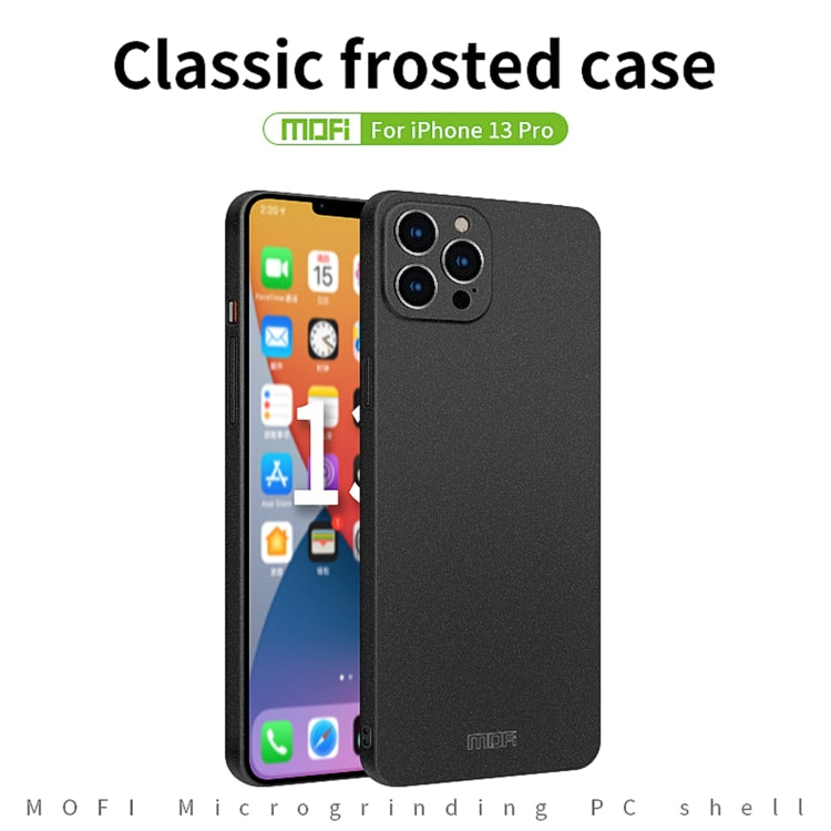 For iPhone 13 Pro MOFI Fandun Series Frosted PC Ultra-thin All-inclusive Protective Case (Black) - iPhone 13 Pro Cases by MOFI | Online Shopping UK | buy2fix