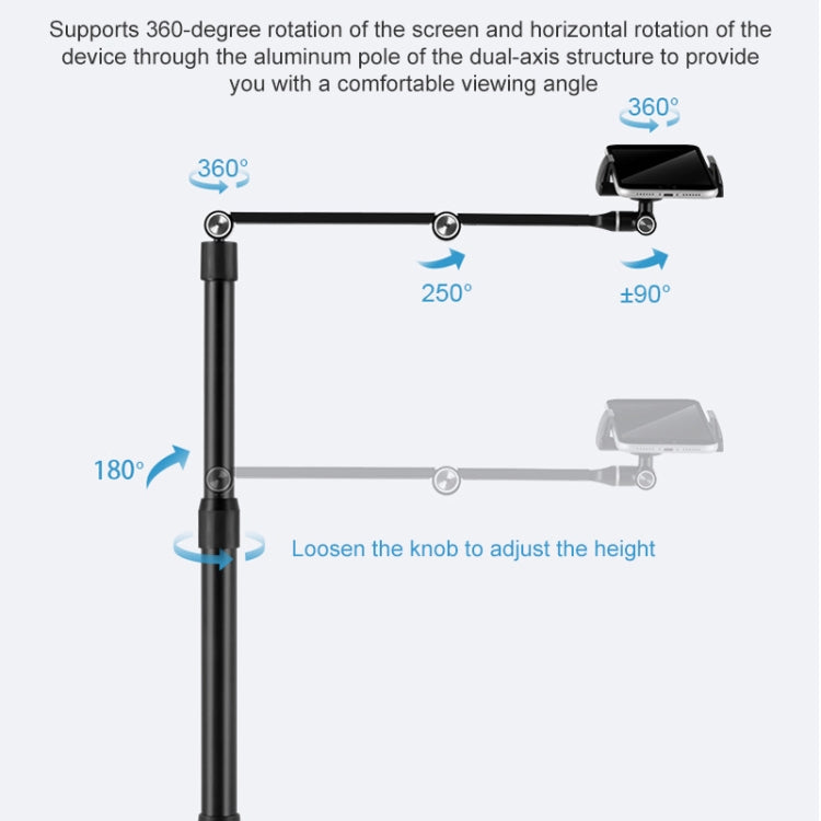 AP-4P Desktop Stand for Tablet PC and Mbile Phone, 3.5-6 inch AluminumBase - Lazy Bracket by buy2fix | Online Shopping UK | buy2fix