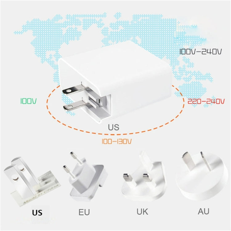 A6 PD 65W USB-C / Type-C + QC3.0 USB Laptop Adapter + 1.8m USB-C / Type-C to MagSafe 1 / L Data Cable Set for MacBook Series, US Plug + EU Plug + UK Plug - Cable & Adapter by buy2fix | Online Shopping UK | buy2fix