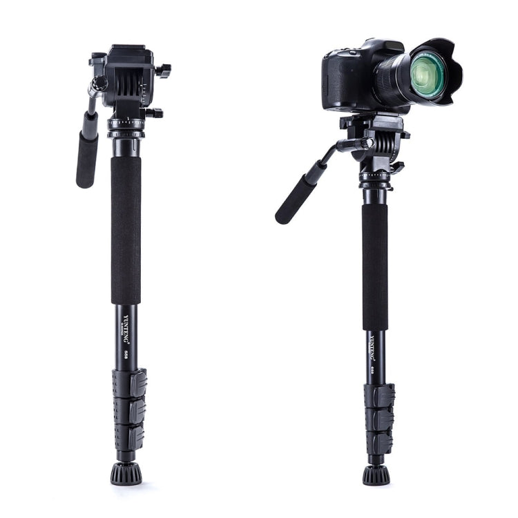 YUNTENG VCT-558 Camera Monopod + Fluid Pan Head + Unipod Holder - Tripods by YUNTENG | Online Shopping UK | buy2fix