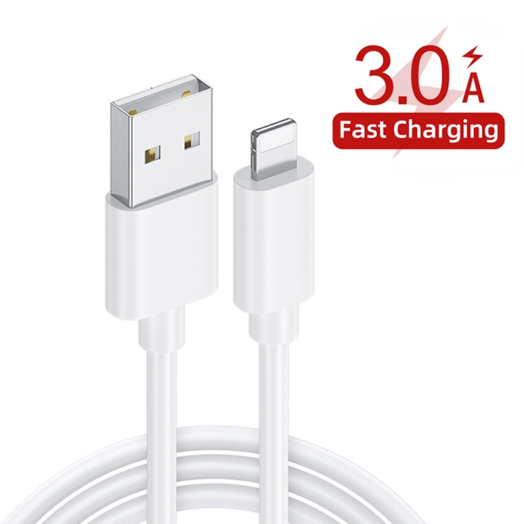 QC-04 QC3.0 + 3 x USB2.0 Multi-ports Charger with 3A USB to 8 Pin Data Cable, UK Plug(White) - Apple Accessories by buy2fix | Online Shopping UK | buy2fix