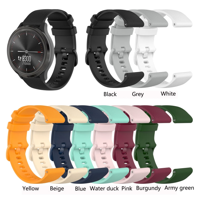 For Xiaomi Watch S1 22mm Checkered Silicone Watch Band(Black) - Smart Wear by buy2fix | Online Shopping UK | buy2fix