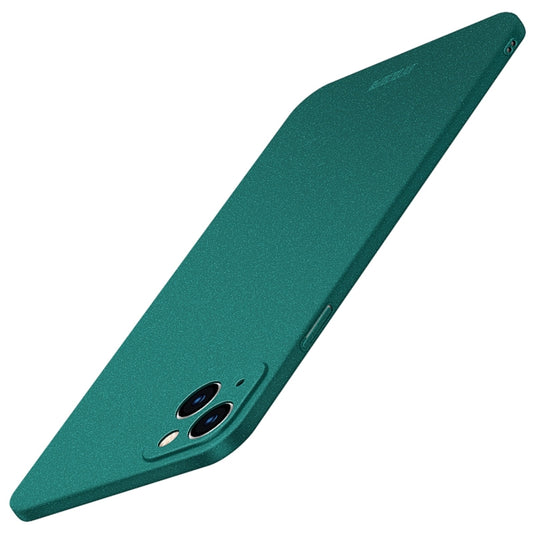 For iPhone 14 MOFI Fandun Series Frosted PC Ultra-thin Phone Case(Green) - iPhone 14 Cases by MOFI | Online Shopping UK | buy2fix