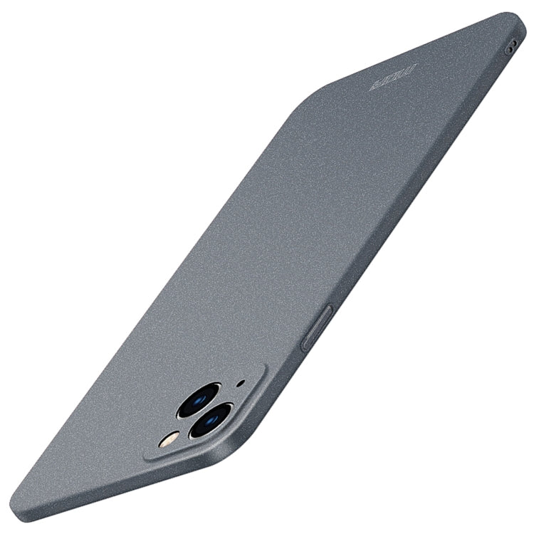 For iPhone 14 Plus  MOFI Fandun Series Frosted PC Ultra-thin Phone Case(Gray) - iPhone 14 Plus Cases by MOFI | Online Shopping UK | buy2fix