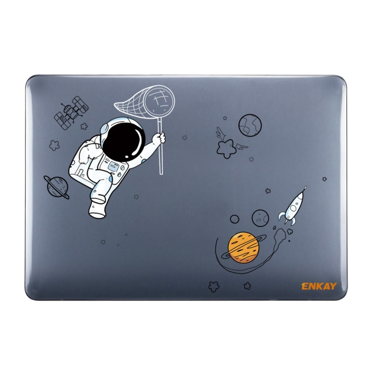 For MacBook Air 13.3 2018 A1932 ENKAY Hat-Prince 3 in 1 Spaceman Pattern Laotop Protective Crystal Case with TPU Keyboard Film / Anti-dust Plugs, Version:EU(Spaceman No.2) - MacBook Air Cases by ENKAY | Online Shopping UK | buy2fix