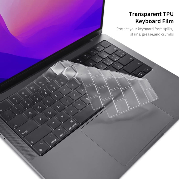 For MacBook Air 13.3 2020 A2179/A2337 ENKAY Hat-Prince 3 in 1 Protective Bracket  Case Cover Hard Shell with TPU Keyboard Film / Anti-dust Plugs, Version:EU(Black) - MacBook Air Cases by ENKAY | Online Shopping UK | buy2fix