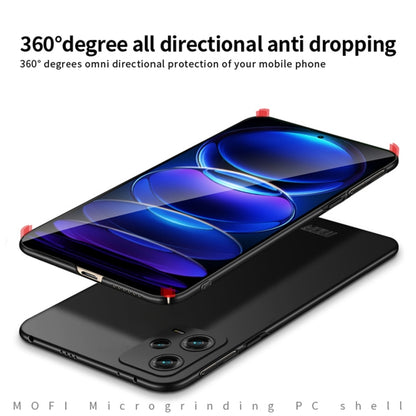 For Xiaomi Redmi Note 12 Pro+ China MOFI Micro Frosted PC Ultra-thin Hard Case(Black) - Note 12 Pro+ Cases by MOFI | Online Shopping UK | buy2fix