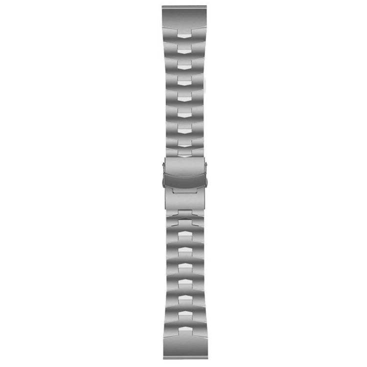 For Garmin Fenix 6 Sapphire GPS 22mm Titanium Alloy Quick Release Watch Band(Titanium Gray) - Watch Bands by buy2fix | Online Shopping UK | buy2fix