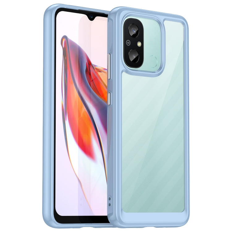 For Xiaomi Redmi 12C Colorful Series Acrylic + TPU Phone Case(Blue) - Xiaomi Cases by buy2fix | Online Shopping UK | buy2fix