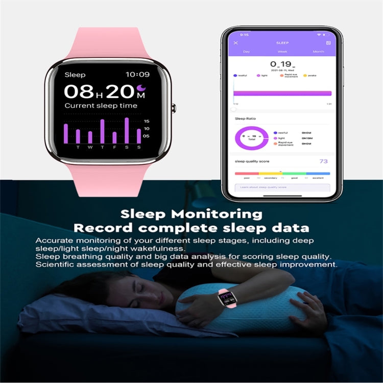 Y9 Pro 1.85 inch Color Screen Smart Watch,Support Heart Rate Monitoring / Blood Pressure Monitoring(Purple) - Smart Wear by buy2fix | Online Shopping UK | buy2fix