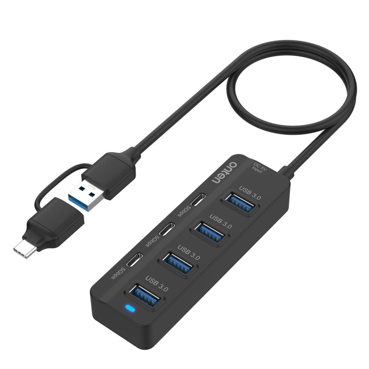 Onten UCA5306 7 in 2 USB3.0 + Type-C 7-Ports HUB Docking Station Support OTG Function -  by Onten | Online Shopping UK | buy2fix