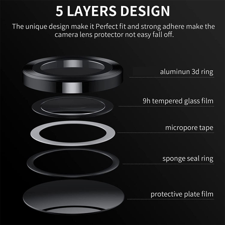 For Samsung Galaxy Z Flip4 / W23 Flip ENKAY Hat-Prince 9H Rear Camera Lens Aluminium Alloy Tempered Glass Film(Colorful) - Galaxy Z Flip4 5G Tempered Glass by ENKAY | Online Shopping UK | buy2fix