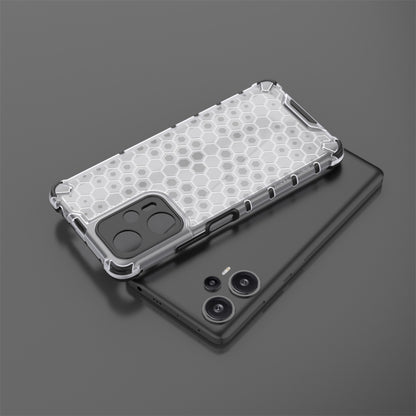 For Xiaomi Poco F5 Pro Shockproof Honeycomb Phone Case(Red) - Xiaomi Cases by buy2fix | Online Shopping UK | buy2fix