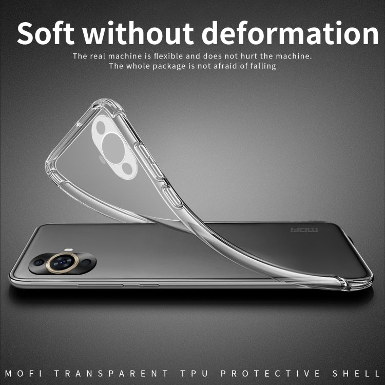 For Huawei nova 11 Pro MOFI Ming Series Transparent Ultra-thin TPU Phone Case - Huawei Cases by MOFI | Online Shopping UK | buy2fix