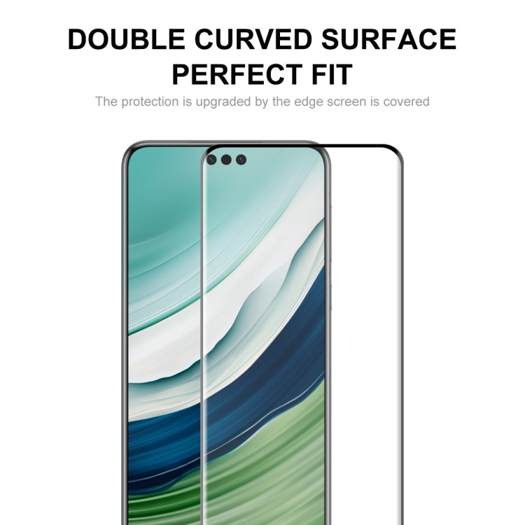 For Huawei Mate 60 Pro 2pcs ENKAY Hat-Prince Heat Bending Full Side Glue Tempered Glass Film(Transparent) - Huawei Tempered Glass by ENKAY | Online Shopping UK | buy2fix