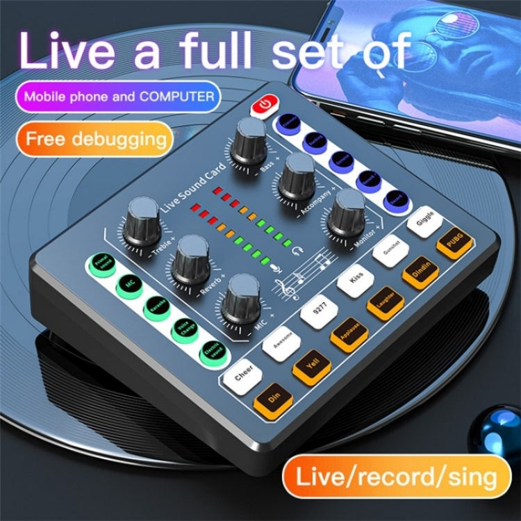 BM800 Live Sound Card with Condenser Microphone Kit(Black) - Live Sound Effects Processors by buy2fix | Online Shopping UK | buy2fix