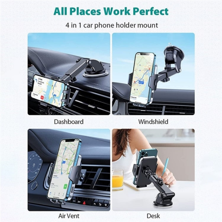 D-281+105+K5 Dashboard Cell Phone Mount Car Air Vent Bracket Car Phone Holder Suction Cup - Car Holders by buy2fix | Online Shopping UK | buy2fix