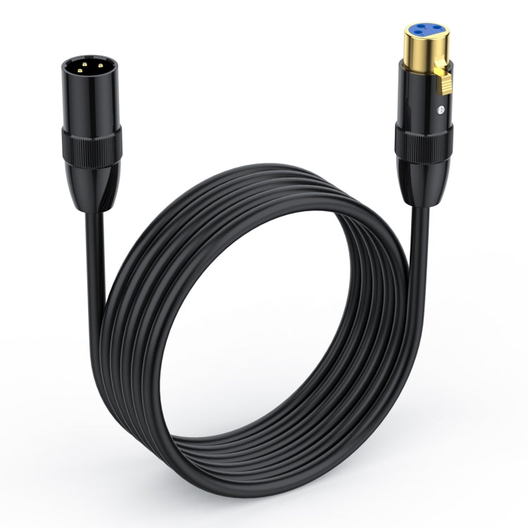 JUNSUNMAY XLR Male to Female Mic Cord 3 Pin Audio Cable Balanced Shielded Cable, Length:1m - Microphone Audio Cable & Connector by JUNSUNMAY | Online Shopping UK | buy2fix